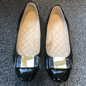 Cole Haan Black Patent Leather flat.